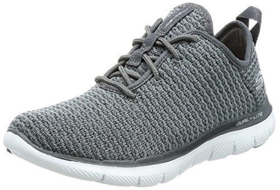 Picture of Skechers Flex Appeal 2.0 Bold Move Womens Slip On Sneakers Charcoal 11 - Size: 11 B(M) US