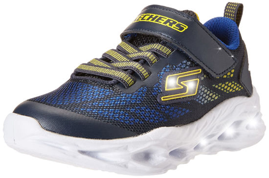 Picture of Skechers Kids Boy's Vortex-Flash Sneaker, Navy/Yellow, 10.5 Little Kid - Size: 10.5 Little Kid