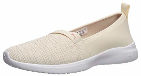 Picture of PUMA womens Adelina Sneaker, Pastel Parchment-bridal Rose-puma White, 7 US - Size: 7