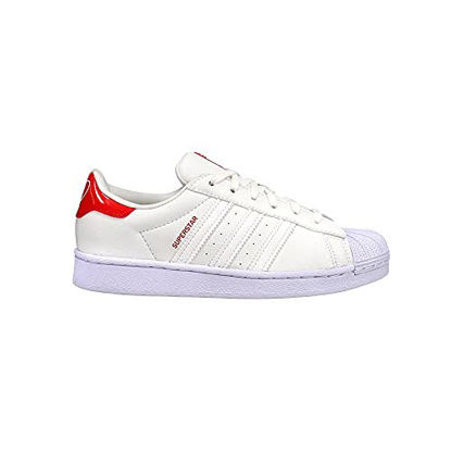 Picture of adidas Originals Superstar Sneaker, White/White/Red, 10.5 US Unisex Little Kid - Size: 10.5 Little Kid