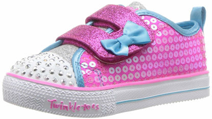 Picture of Skechers Kids Girls Shuffle LITE-Mini Mermaid Sneaker, hot Pink/Multi, 6 Toddler - Size: 6 Toddler