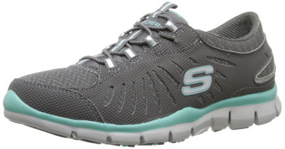 Picture of Skechers Sport Women's Gratis-In Motion Wide Fashion Sneaker,Charcoal/Aqua,11 M US - Size: 11