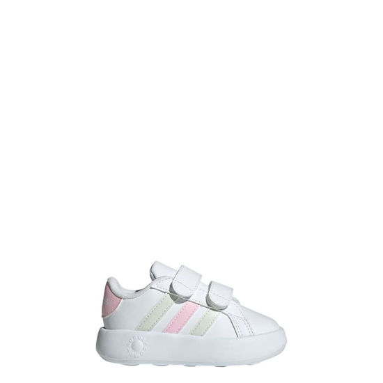 Picture of adidas Kids Grand Court 2.0 Shoes (Toddler) Sneaker, White/Crystal Jade/Clear Pink, 10 US Unisex - Size: 10 Toddler