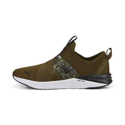 Picture of PUMA Women's Better Foam Prowl Slip On Sneaker, Deep Olive White, 6.5 - Size: 6.5