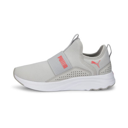 Picture of PUMA Softride Sophia Slip-On Gray Violet/Sunset Glow 8 B (M) - Size: 8