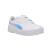 Picture of PUMA Carina Holo Little Kids Shoes in White/Silver, Size 2.5 - Size: 2.5 Little Kid