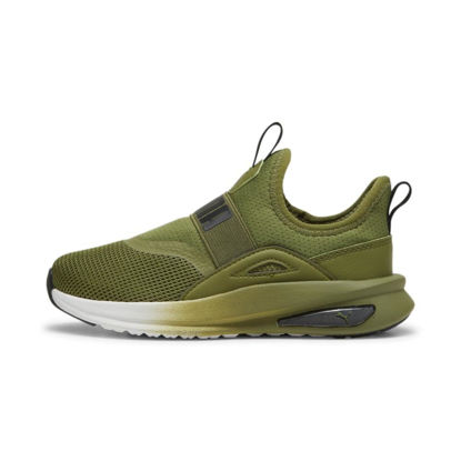 Picture of PUMA Soft Enzo Evo Slip On Sneaker, Olive Green Black White, 6 US Unisex Big Kid - Size: 6 Big Kid