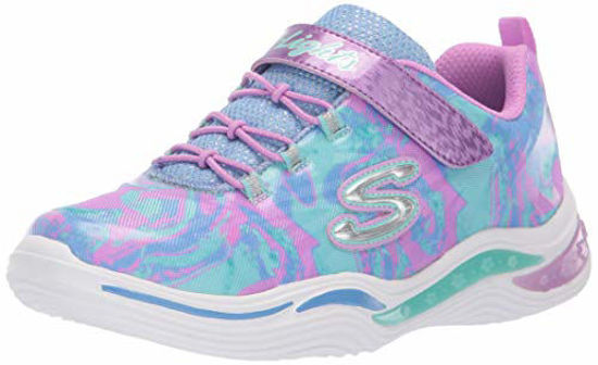 Picture of Skechers Kids Girls' Power Petals-FLOWERSPARK Sneaker, Lavender/Multi, 12.5 Medium US Little Kid - Size: 12.5 Little Kid