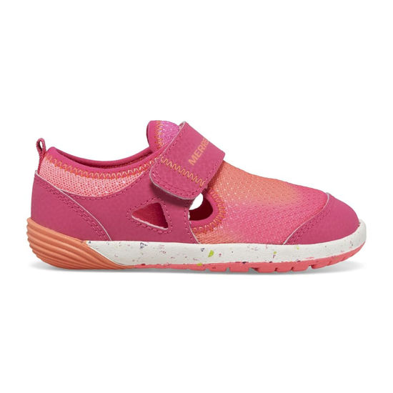 Picture of Merrell Bare Steps H20 (Toddler) Pink/Orange 4 Toddler M - Size: 4 Toddler