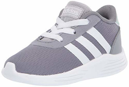 Picture of adidas Unisex-Kid's Lite Racer 2.0 I Sneaker, Grey/FTWR White/Green Tint, 9K M US Big Kid - Size: 9 Toddler