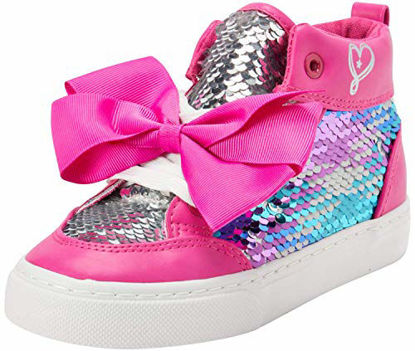 Picture of JoJo Siwa Girls' Fashion High Top Sneakers, Pink/White, Size 11 Little Kid' - Size: 11 Little Kid