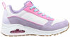 Picture of Skechers Women's Street Uno Sneaker, White/Purple/Pink, 6.5 - Size: 6.5