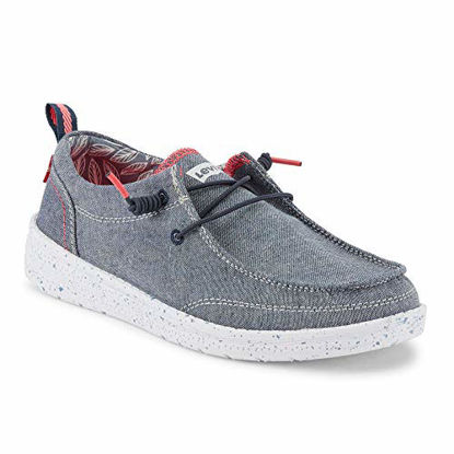 Picture of Levi's Womens Newt CHMB Sporty Fashion Slip-on Sneaker Shoe, Blue, 8 M - Size: 8