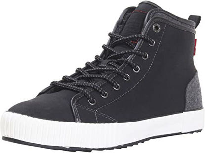 Picture of Levi's Mens CRT Hi American Folk Fashion Hightop Sneaker Shoe, Black/Charcoal, 7 M - Size: 7