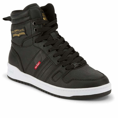 Picture of Levi's Womens 521 BB Hi Perf UL Fashion Hightop Sneaker Shoe, Black, 10 M - Size: 10