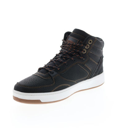 Picture of Levi's Mens 521 Mod Hi Oberyn Fashion Hightop Sneaker Shoe, Black/Tan, 10 M - Size: 10