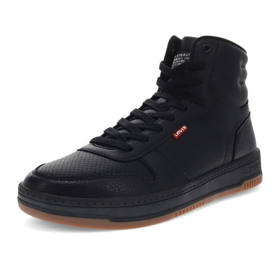 Picture of Levi's® Men's Drive Hi Sneaker, Black/Gum, 7.5 - Size: 7.5