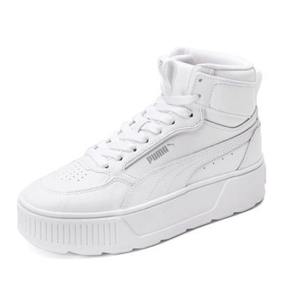 Picture of PUMA Karmen Rebelle Mid Sneaker, White White Silver, 7 US Unisex Big Kid - Size: 7 Big Kid