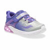 Picture of Saucony Girls' Flash Glow JR Sneaker, Purple/Silver, 8.5 M US Toddler - Size: 8.5 Toddler