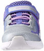 Picture of Saucony Girls' Flash Glow JR Sneaker, Purple/Silver, 8.5 M US Toddler - Size: 8.5 Toddler