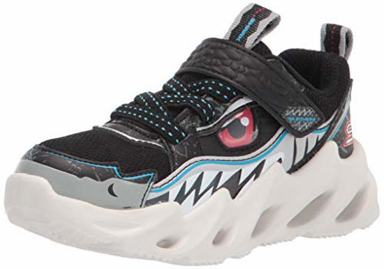 Picture of Skechers boys Shark-bots-surf Patrol Sneaker, Black/White, 11 Little Kid US - Size: 11 Little Kid