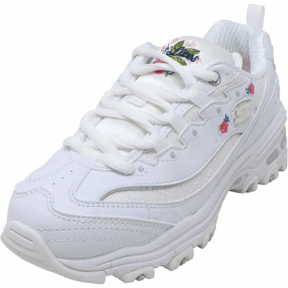 Picture of Skechers Kids Girls' D'Lites-Bright Blossoms Sneaker, White, 11.5 Medium US Little Kid - Size: 11.5 Little Kid