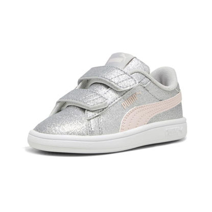 Picture of PUMA Kids Smash 3.0 Hook and Loop Sneaker, Glacial Gray-Frosty Pink, 8 US Unisex Toddler - Size: 8 Toddler