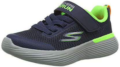 Picture of Skechers Kids Boy's GO Run 400 V2-KROZOR Sneaker, Navy/Lime, 2 Little Kid - Size: 2 Little Kid