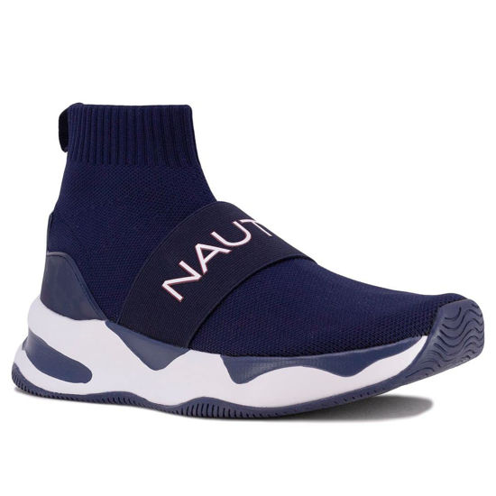 Picture of Nautica Mens High-Top Sock Slip-On Sneaker with Extra Ankle Support - Willym 2-Navy -10 - Size: 10