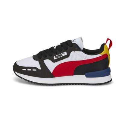 Picture of PUMA unisex child R78 Sneaker, Puma White-high Risk Red-puma Black, 5.5 Big Kid US - Size: 5.5 Big Kid