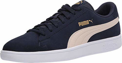 Picture of PUMA Smash V2 Sneaker, Peacoat-Tapioca Team Gold White, 12 M US - Size: 12