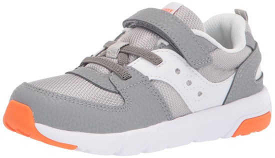 Picture of Saucony Jazz LITE 2.0 Sneaker, Grey, 11.5 US Unisex Little Kid - Size: 11.5 Little Kid