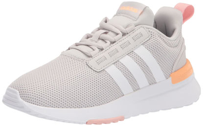 Picture of adidas Kids Racer TR21 Running Shoe, Grey/White/Acid Orange, 10 US Unisex Toddler - Size: 10 Toddler