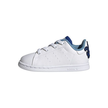 Picture of adidas Originals unisex-baby Stan Smith Elastic Primeblue White/White/Team Royal Blue 6.5K - Size: 6.5 Toddler