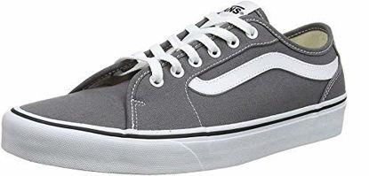 Picture of Vans Men's Filmore Decon Platform Shoes, Grey Canvas Pewter White 4wv, 12 - Size: 12