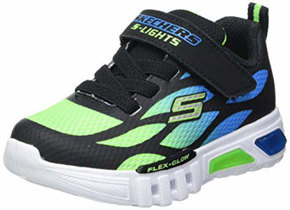 Picture of Skechers Kids Boy's Flex-Glow-Dezlo Sneaker, Black/Blue/Lime, 7 Toddler - Size: 7 Toddler