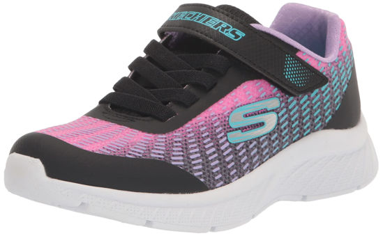 Picture of Skechers Kids Girls Microspec Plus-Disco Dreami Sneaker, Black/Multi, 13.5 Little Kid - Size: 13.5 Little Kid