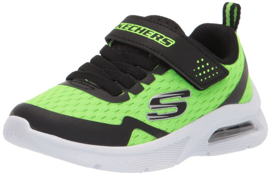 Picture of Skechers Kids Boy's Microspec Max-Torvix Sneaker, Lime/Black, 10.5 Little Kid - Size: 10.5 Little Kid