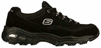 Picture of Skechers Women's D'Lites Original Lace-Up Sneaker, Black/Black, 10 M US - Size: 10