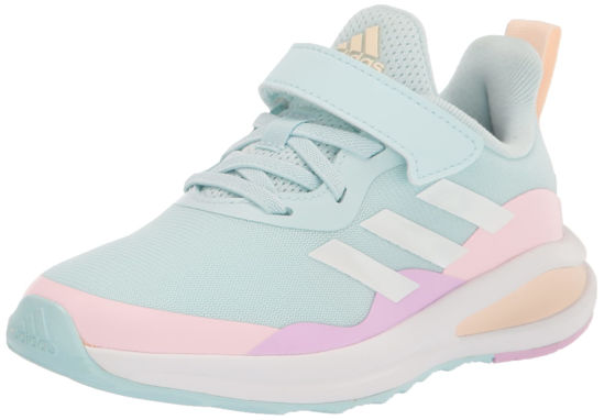 Picture of adidas Fortarun Running Shoe, Almost Blue/FTWR White/Clear Pink (Elastic), 2 US Unisex Little Kid - Size: 2 Little Kid