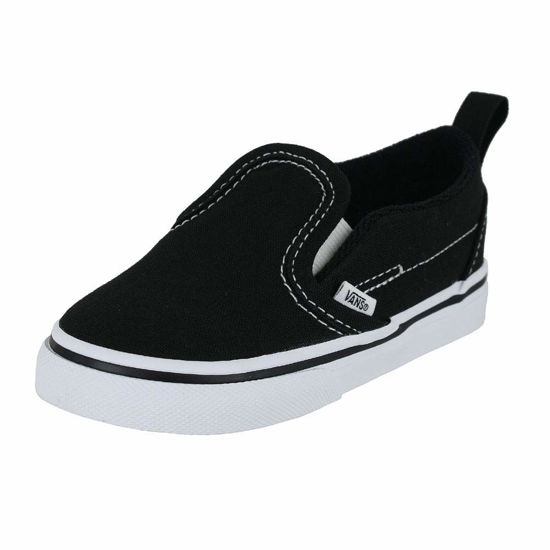 Picture of Vans Toddler T Slip ON V Black White Size 9 - Size: 9 Toddler