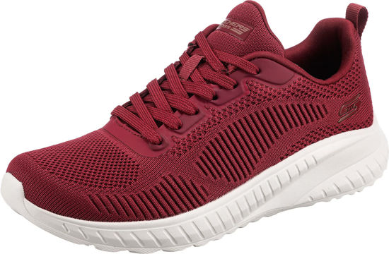 Picture of Skechers womens Sport - Squad Chaos - Face Off, Red-white, 7 Wide - Size: 7 Wide