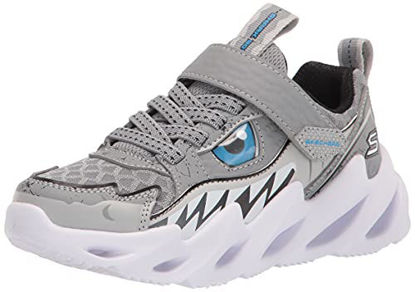 Picture of Skechers Kids Boy's Shark-Bots-SURF Patrol Sneaker, Grey/Black, 4.5 Big Kid - Size: 4.5 Big Kid