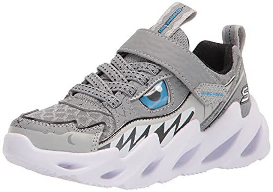 Picture of Skechers Kids Boy's Shark-Bots-SURF Patrol Sneaker, Grey/Black, 4.5 Big Kid - Size: 4.5 Big Kid