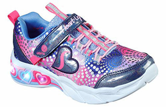 Picture of Skechers Kids Girl's Sweetheart Lights Sneaker, Navy/Multi, 12 Medium US Little Kid - Size: 12 Little Kid