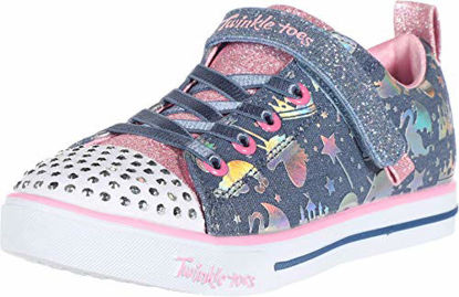 Picture of Skechers girls Sparkle Lite - Sneaker, Light Blue/Multi, 11.5 Little Kid US - Size: 11.5 Little Kid