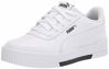 Picture of PUMA Girls' Carina Sneaker, White White Black - Size: 12 Little Kid