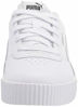 Picture of PUMA Girls' Carina Sneaker, White White Black - Size: 12 Little Kid