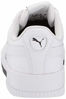 Picture of PUMA Girls' Carina Sneaker, White White Black - Size: 12 Little Kid