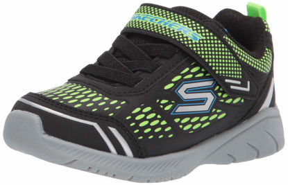 Picture of Skechers Kids Boys, Sport Sneaker, Black/Lime 1, 2 Little Kid - Size: 2 Little Kid